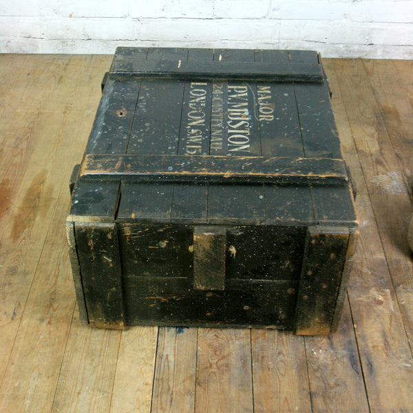 Vintage Major Royal Marines/Army Travelling Trunk
