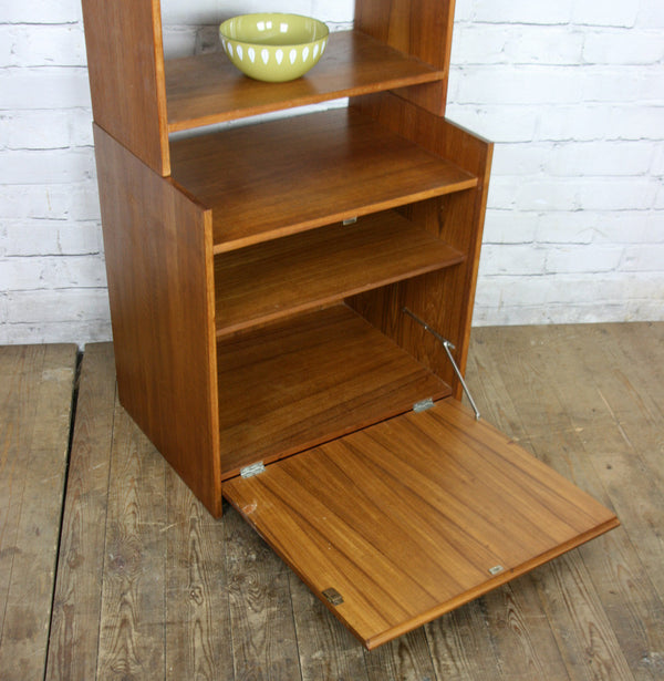 Danish Teak Modular Wall Unit Shelving #2 Orange