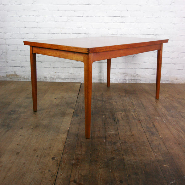 Danish Mid Century Teak Extending Draw Leaf Dining Table