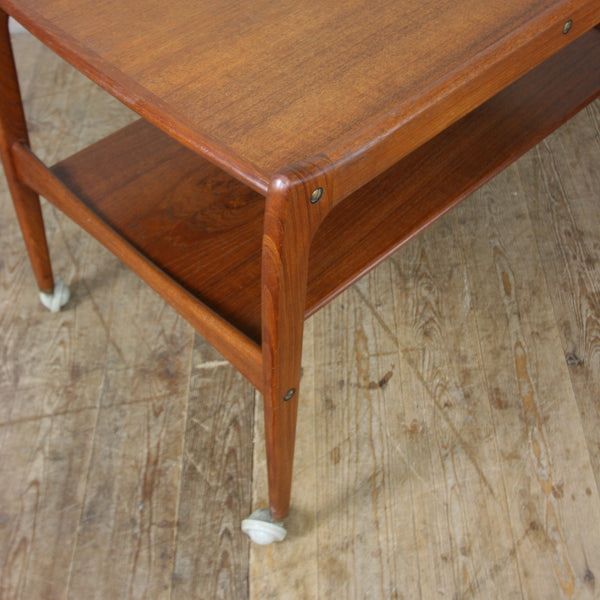 Mid Century Danish Teak Drinks Trolley Bar