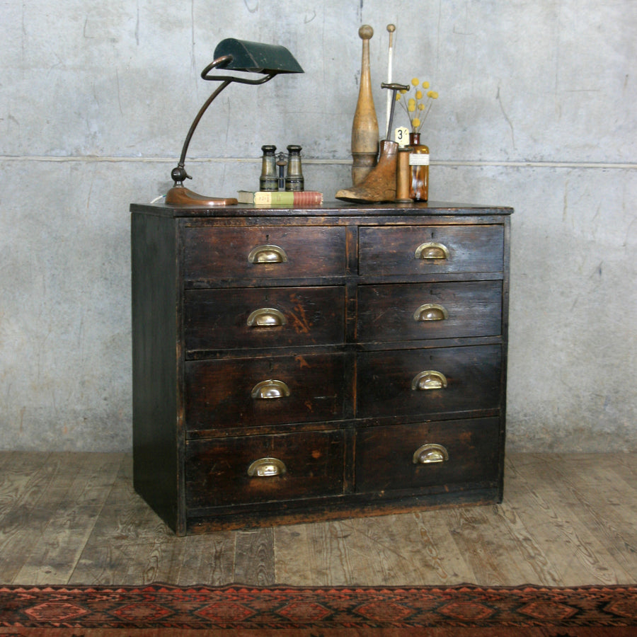 vintage_edwardian_pine_ebonised_chest_of_drawers.2