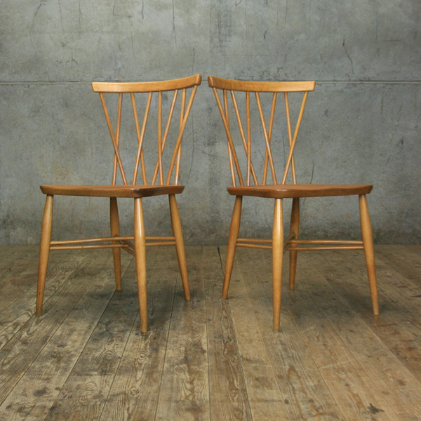 X1 Rare Mid Century Ercol Candlestick Chiltern Chair #0914