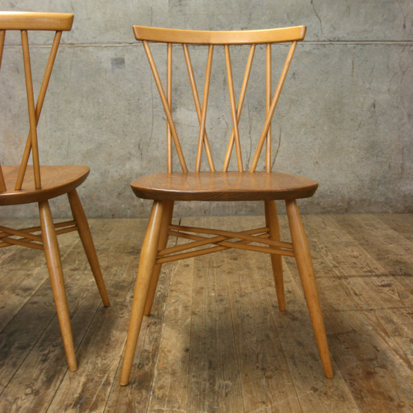 X6 Mid Century Ercol Candlestick Chiltern Chairs - 1311d