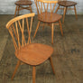 X4 Vintage Mid Century Ercol Candlestick Chiltern Chairs