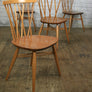 X4 Vintage Mid Century Ercol Candlestick Chiltern Chairs