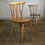 X4 Vintage Mid Century Ercol Candlestick Chiltern Chairs