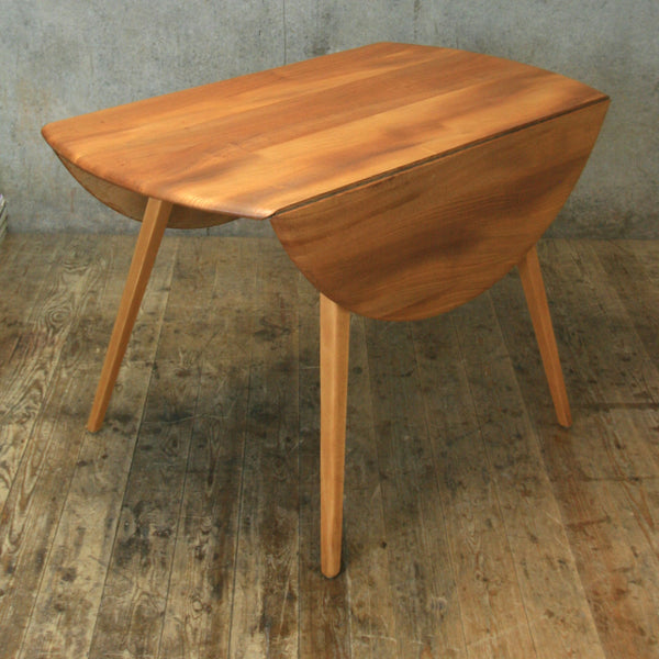 Mid Century Ercol Model 384 Drop Leaf Dining Table - 0212a