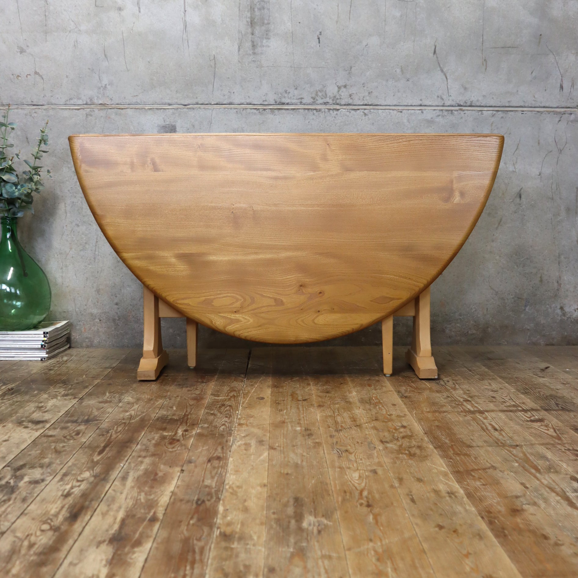 Vintage Ercol Windsor Gate Leg Folding Dining Table - 1211c – Mustard ...