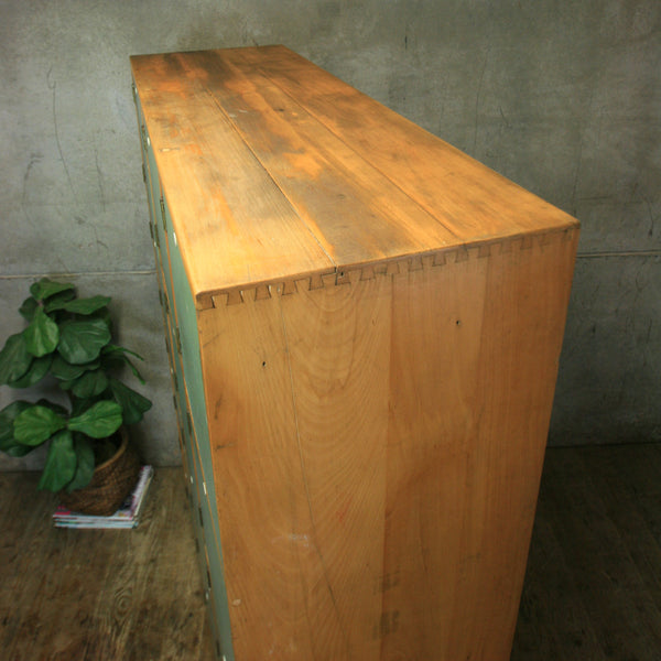 Vintage Esavian School Gym Wooden Lockers - 1709c