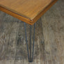 Reclaimed Teak School Table with Hairpin Legs
