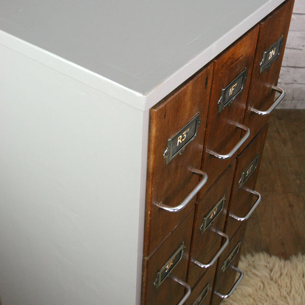 Mid Century Index / Filing Cabinet Drawers