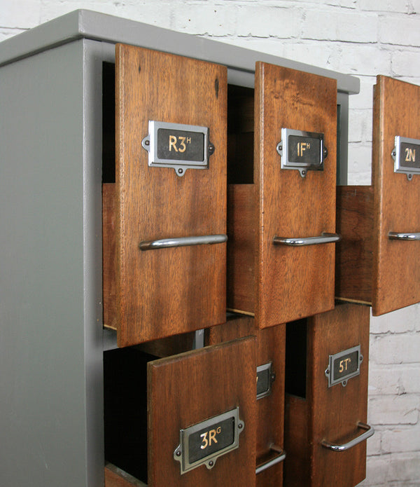 Mid Century Index / Filing Cabinet Drawers