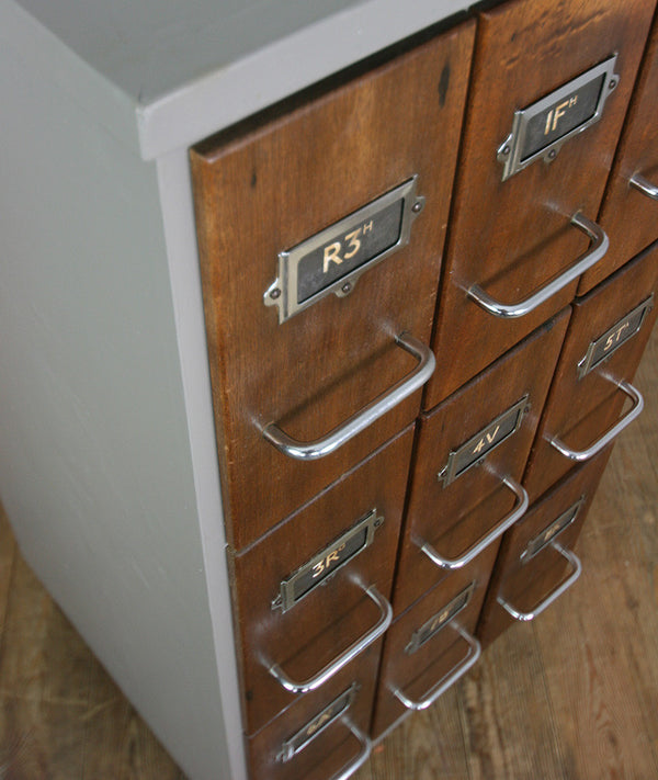 Mid Century Index / Filing Cabinet Drawers