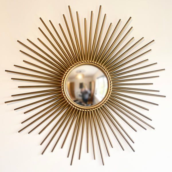 vintage_french_chaty_vallauris_sunburst_convex_mirror
