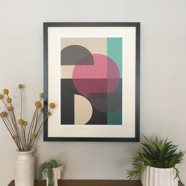 Modernist Circular Converge Print