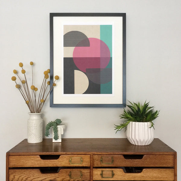 Modernist Circular Converge Print