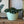 Vintage Mint Green Plant Pot