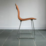 X4 Hans Brattrud Mid Century Scandia Stacking Chairs