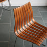 X4 Hans Brattrud Mid Century Scandia Stacking Chairs