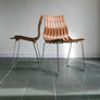 X4 Hans Brattrud Mid Century Scandia Stacking Chairs