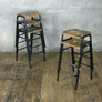 X5 Vintage Art Department Stacking Stools