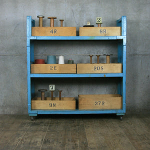 Vintage Industrial Factory Storage Shelves - Retail Display