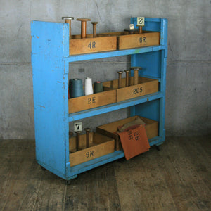 Vintage Industrial Factory Storage Shelves - Retail Display