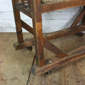 Vintage Industrial Wooden Shoe Factory Rack Trolley #3 – Retail Shop Display