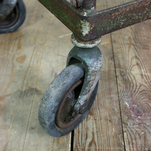 THREE (3) x Vintage Industrial Factory Shoe Rack Trolley #1 – Retail Shop Display
