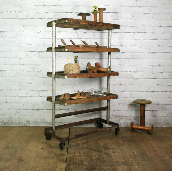 Vintage Industrial Factory Shoe Trolley #2 – Retail Shop Display