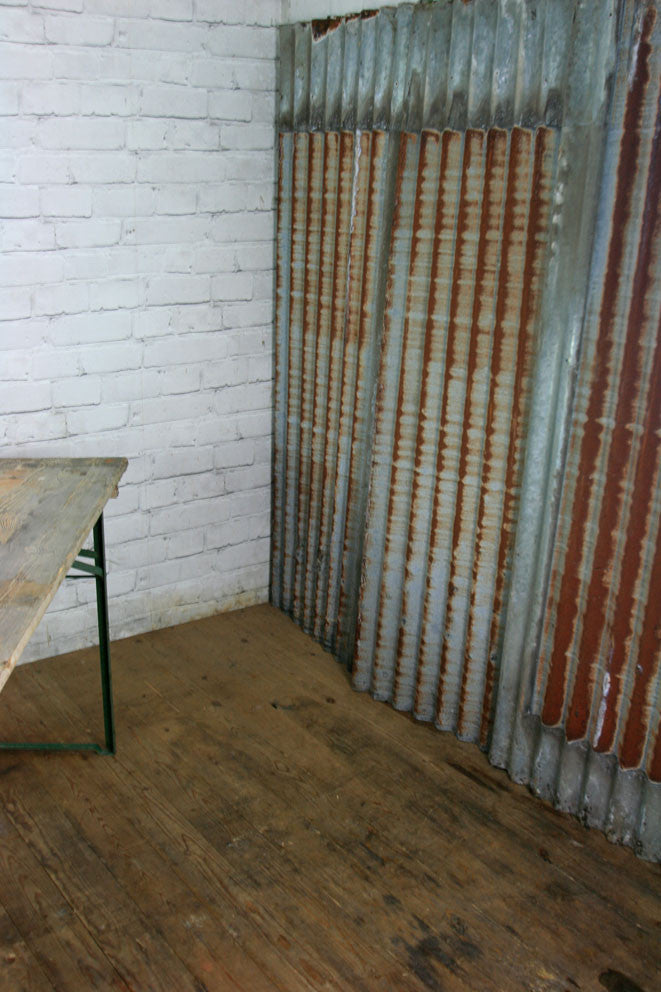X1 Vintage Industrial Rustic Corrugated Metal Cladding Sheet
