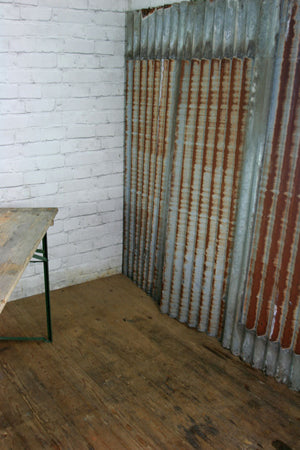 X1 Vintage Industrial Rustic Corrugated Metal Cladding Sheet