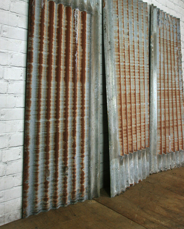 X1 Vintage Industrial Rustic Corrugated Metal Cladding Sheet