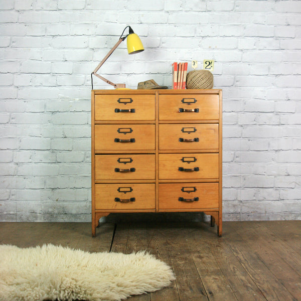 Vintage School Chest of Drawers x 1b (pair available)