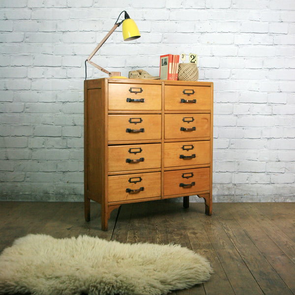Vintage School Chest of Drawers x 1b (pair available)