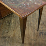 Vintage Industrial Reclaimed Iroko School Desk #2