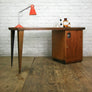 Vintage Industrial Reclaimed Iroko School Desk