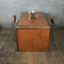 Double Sided Vintage Industrial Teak Partners Desk