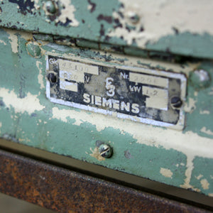 Vintage Siemens Industrial Cabinet - Retail / Restaurant Display