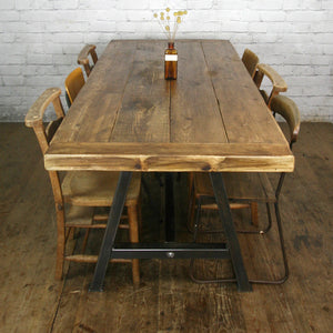'The Steel A-Frame' Dining Table - in stock!