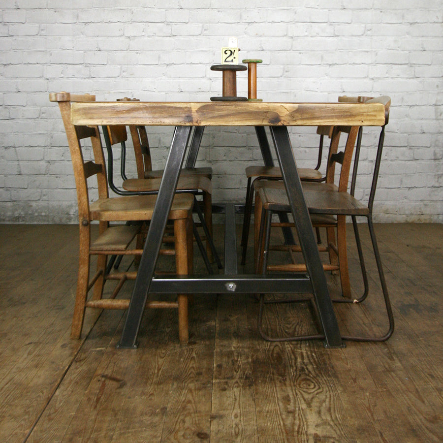 'The Steel A-Frame' Dining Table - 1 in stock ready for delivery
