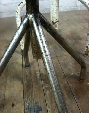 X3 Vintage Industrial Steel Medical Stools
