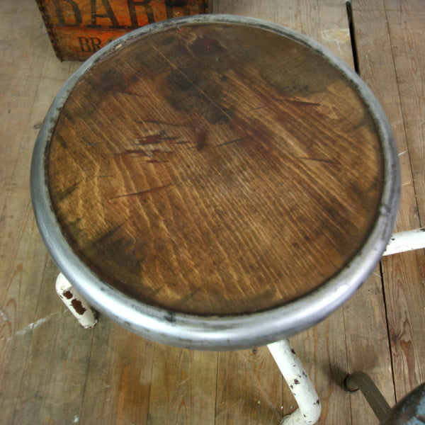 X3 Vintage Industrial Steel Medical Stools