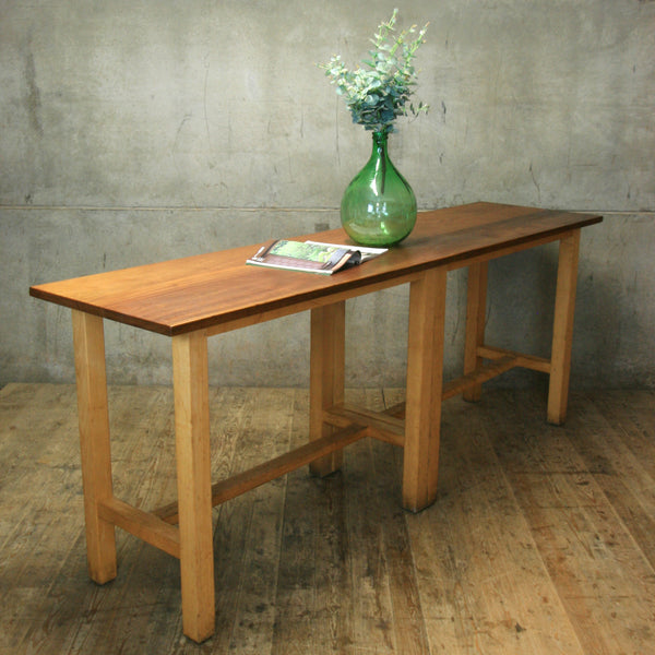 Reclaimed School Lab Table Breakfast Bar - 2006b