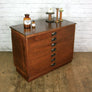 Vintage Industrial Iroko School Plan Chest