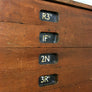 Vintage Industrial Iroko School Plan Chest