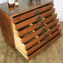Vintage Industrial Iroko School Plan Chest
