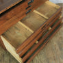 Vintage Industrial Iroko School Plan Chest