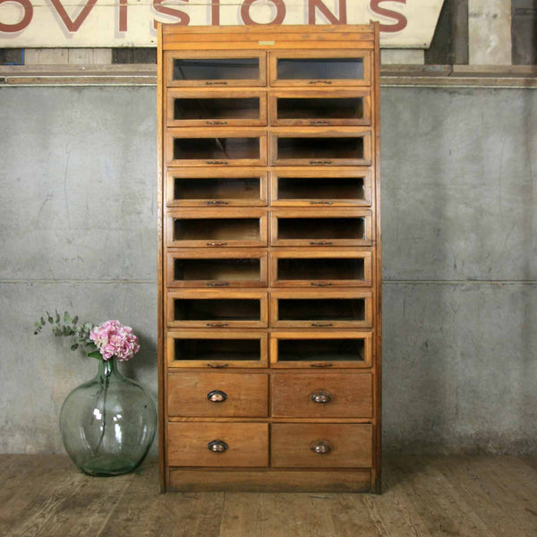 Vintage Oak Haberdashery Cabinet
