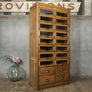 Vintage Oak Haberdashery Cabinet